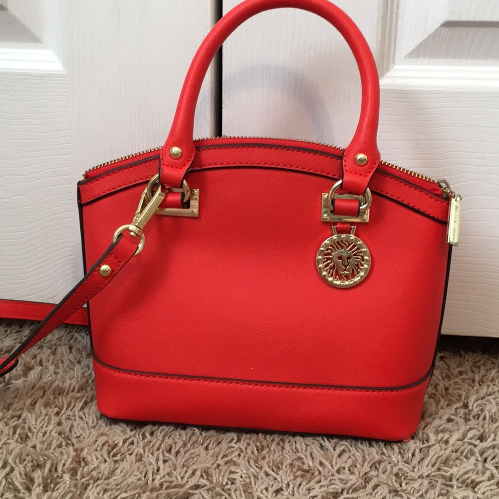 Small Red Anne Klein Crossbody Purse